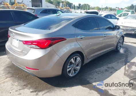 2014 Hyundai Elantra Limited from USA, damaged, VIN 5NPDH4AE5EH482230